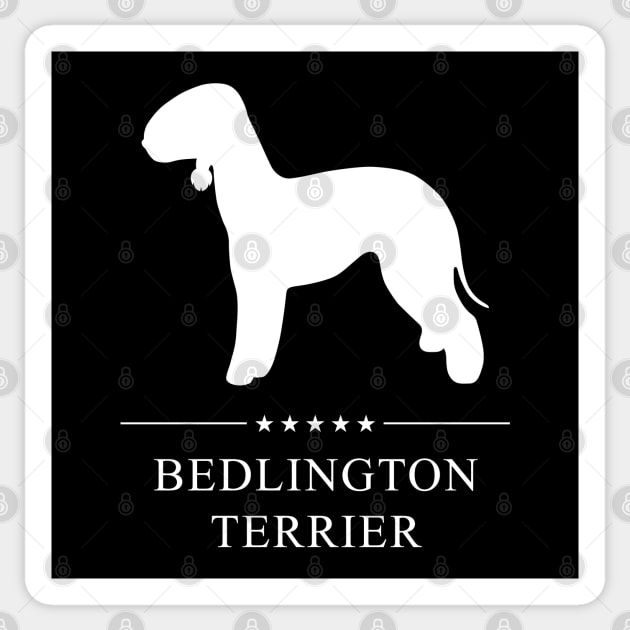 Bedlington Terrier Dog White Silhouette Sticker by millersye